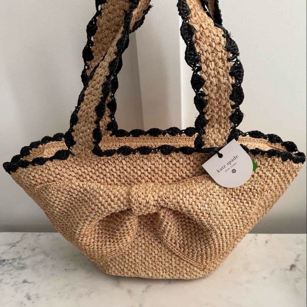 Raffia Bow Tote Bag | kate spade new york x Target | Brand New! - Picture 6 of 6